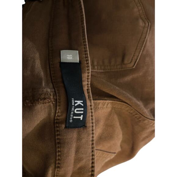Kut from the Kloth Brown Straight Leg Jeans Women’s Size 10 - Picture 3 of 4